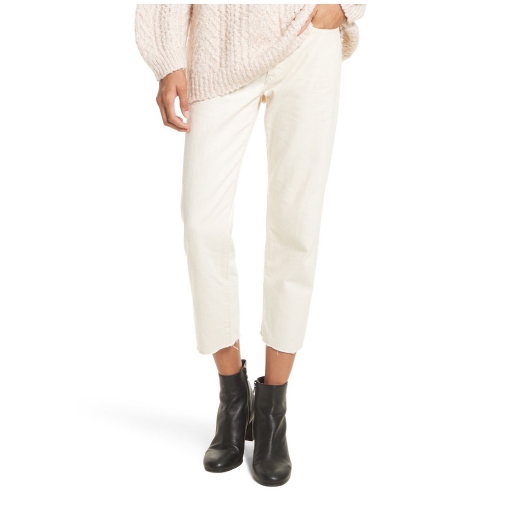 Vince Union Cream Slouch Nonstretch Raw Hem #k